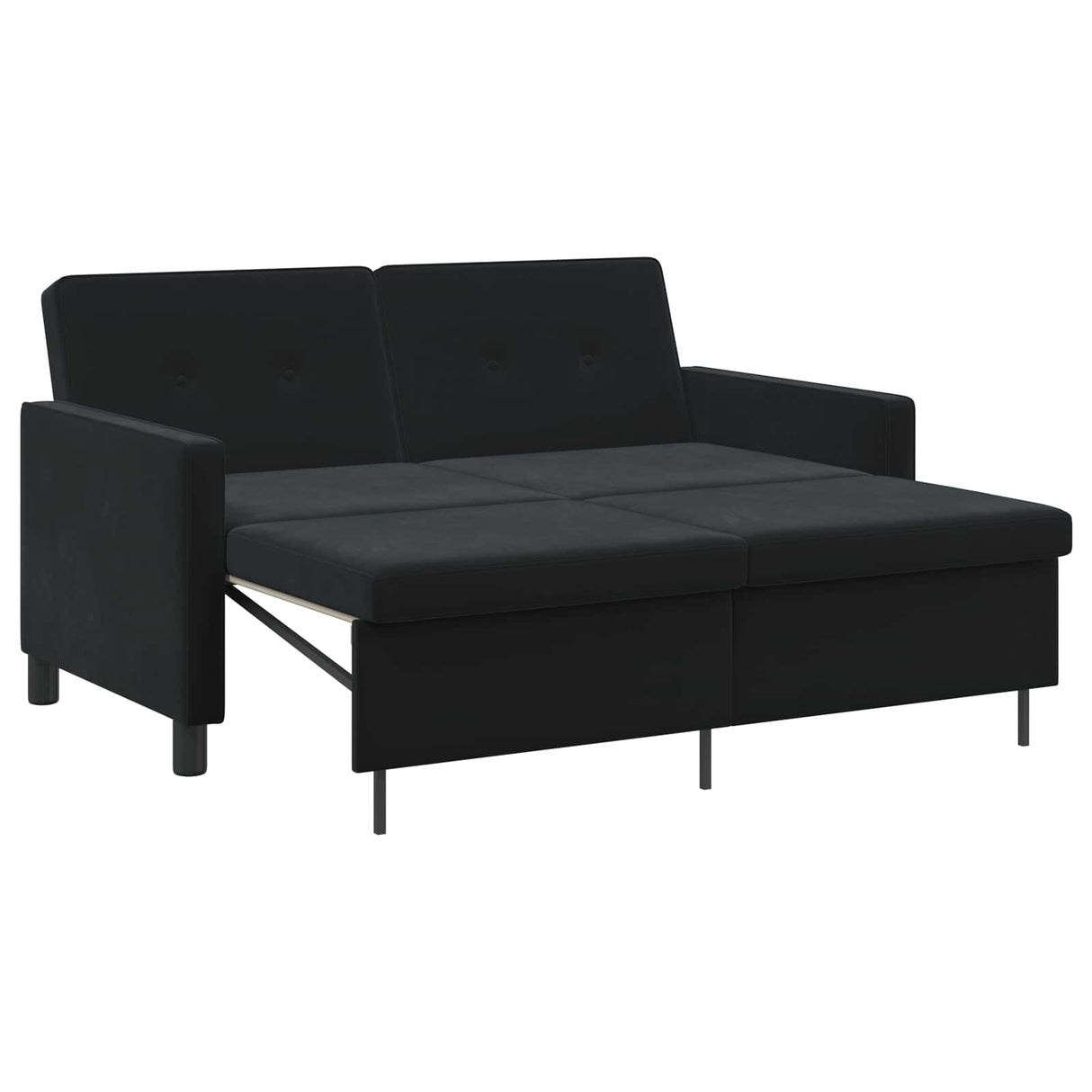 Sofa Bed Black Fabric