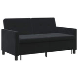 Sofa Bed Black Fabric - 45-Degree Angle