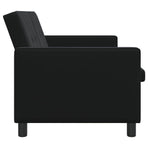 Sofa Bed 2-Seater Black 154 x 94.5 x 80.5 cm Fabric
