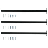 Adjustable Window Safety Bar 3 pcs 710 -1200 mm Steel Black