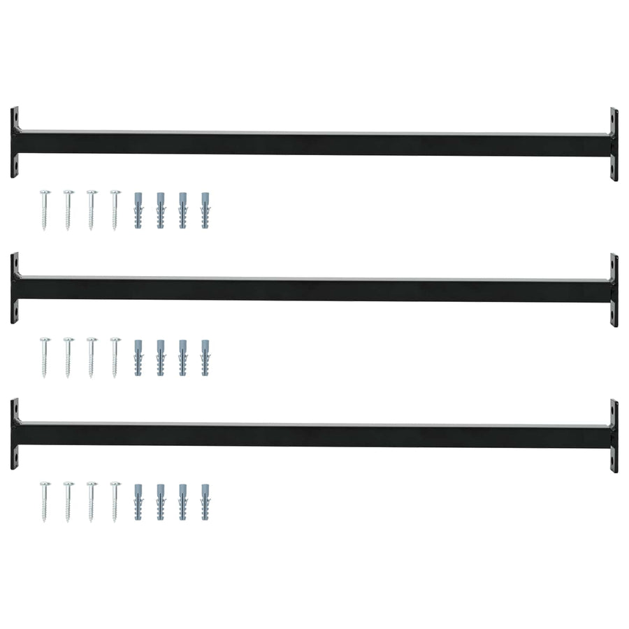 Adjustable Window Safety Bar 3 pcs 710 -1200 mm Steel