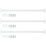 Adjustable Window Safety Bar 3 pcs 710 -1200 mm Steel White