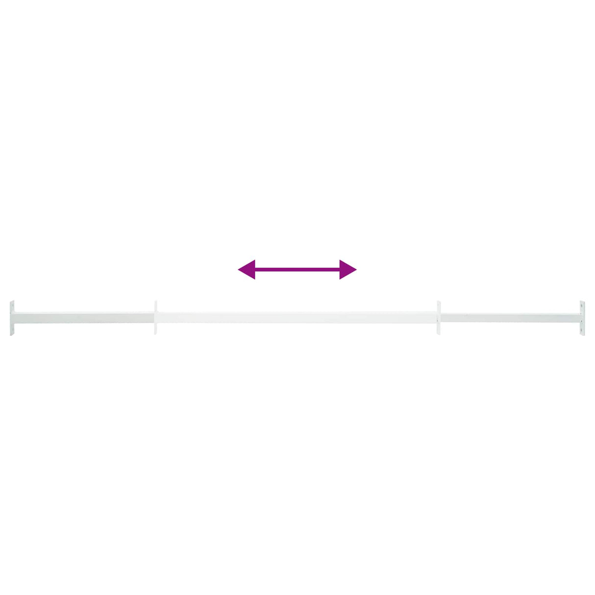 Adjustable Window Safety Bar 3 pcs 710 -1200 mm Steel White