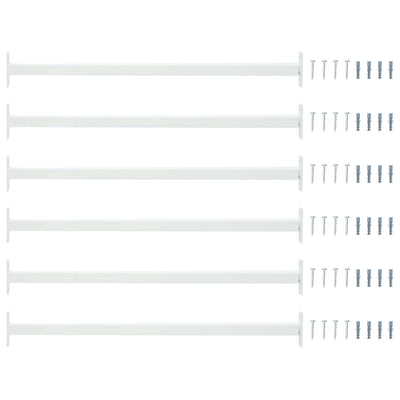 Adjustable Window Safety Bar 6 pcs 710 -1200 mm Steel