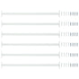Adjustable Window Safety Bar 6 pcs 710 -1200 mm Steel