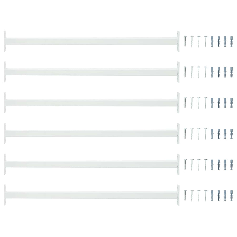Adjustable Window Safety Bar 6 pcs 710 -1200 mm Steel