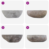 Basin Oval Grey (32-37) x (27-30) x 12 cm Riverstone