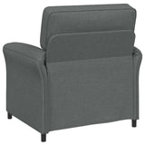 Sofa Set 2 pcs Dark Grey Fabric - 45-Degree Angle