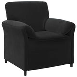 Sofa Set 2 pcs Black Velvet
