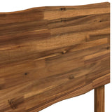 Live Edge Headboard ROSTOCK Natural 90 cm Solid Acacia Wood - 45-Degree Angle