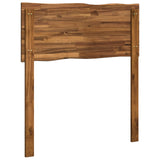 Live Edge Headboard ROSTOCK Natural 90 cm Solid Acacia Wood - Top-Down View