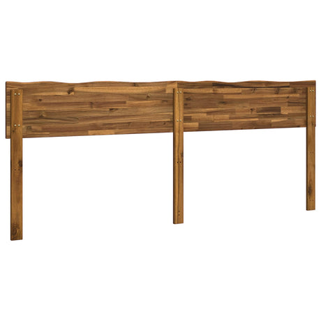 Live Edge Headboard ROSTOCK Natural 180 cm Solid Acacia Wood, image 4