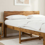 Live Edge Headboard ROSTOCK Natural 150 cm Solid Acacia Wood