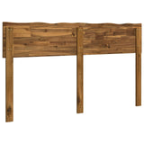 Live Edge Headboard ROSTOCK Natural 135 cm Solid Acacia Wood - Top-Down View