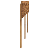 Live Edge Headboard ROSTOCK Natural 135 cm Solid Acacia Wood - Side View