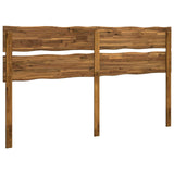 Live Edge Headboard ROSTOCK Natural 180 cm Solid Acacia Wood - Top-Down View