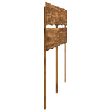 Live Edge Headboard ROSTOCK Natural 180 cm Solid Acacia Wood - Side View