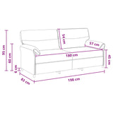 Sofa 100% polyester metal frame MDF, Plywood - Extra Image