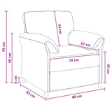 1-Seater Sofa Black 88 x 83 x 95 cm Velvet - Low Angle