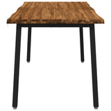live edge dining table 160 x 90 x 75 cm Solid Acacia Wood