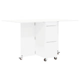 Dinning Table 140 x 80 x 77 cm Engineered Wood White