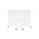 Dinning Table 140 x 80 x 77 cm Engineered Wood White