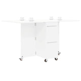 Dinning Table 140 x 80 x 77 cm Engineered Wood White