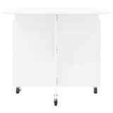 Dinning Table 140 x 80 x 77 cm Engineered Wood White