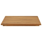 Table Top 50 x 50 x 3.5 cm Square Solid Teak Wood Natural