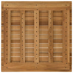 Table Top 60 x 60 x 3.5 cm Square Solid Teak Wood Natural