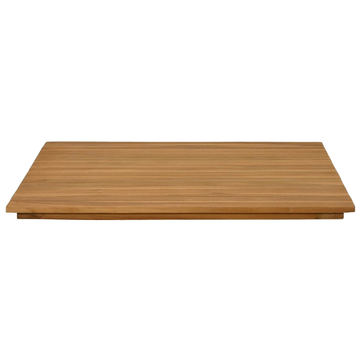 Table Top 70 x 70 x 3.5 cm Square Solid Teak Wood Natural