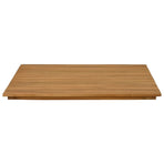 Table Top 70 x 70 x 3.5 cm Square Solid Teak Wood Natural