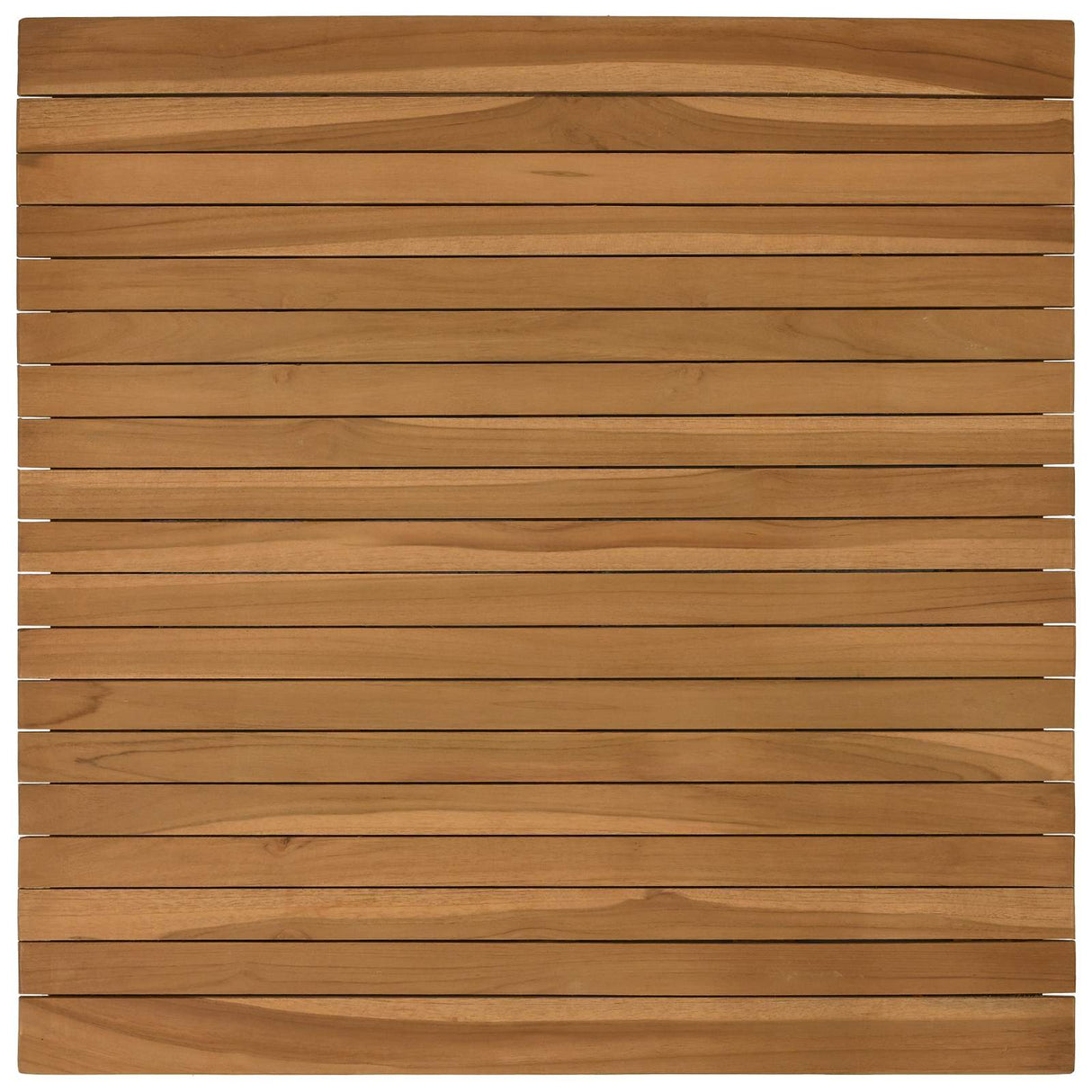 Table Top 70 x 70 x 3.5 cm Square Solid Teak Wood Natural