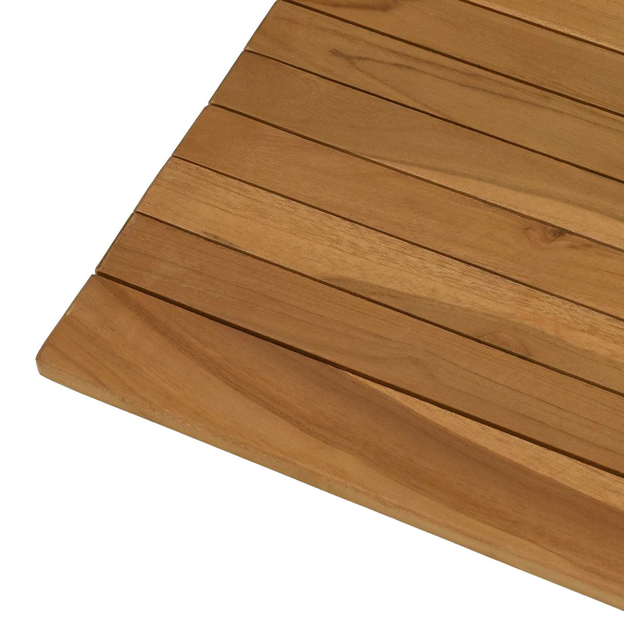 Table Top 90 x 90 x 3.5 cm Square Solid Teak Wood Natural