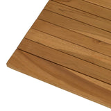Table Top 90 x 90 x 3.5 cm Square Solid Teak Wood Natural