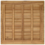 Table Top 90 x 90 x 3.5 cm Square Solid Teak Wood Natural