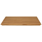 Table Top 90 x 90 x 3.5 cm Square Solid Teak Wood Natural