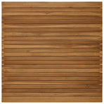 Table Top 90 x 90 x 3.5 cm Square Solid Teak Wood Natural