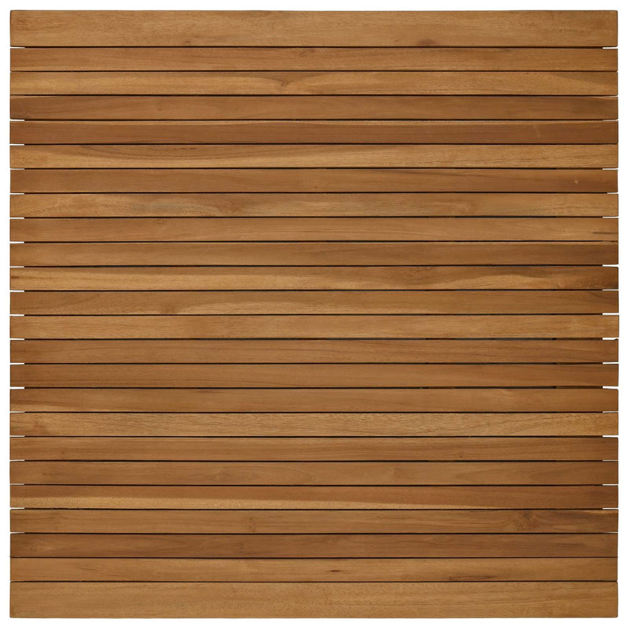 Table Top 90 x 90 x 3.5 cm Square Solid Teak Wood Natural