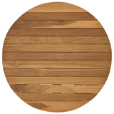 Table Top Ø 50 x 3.5 Round Solid Teak Wood Natural