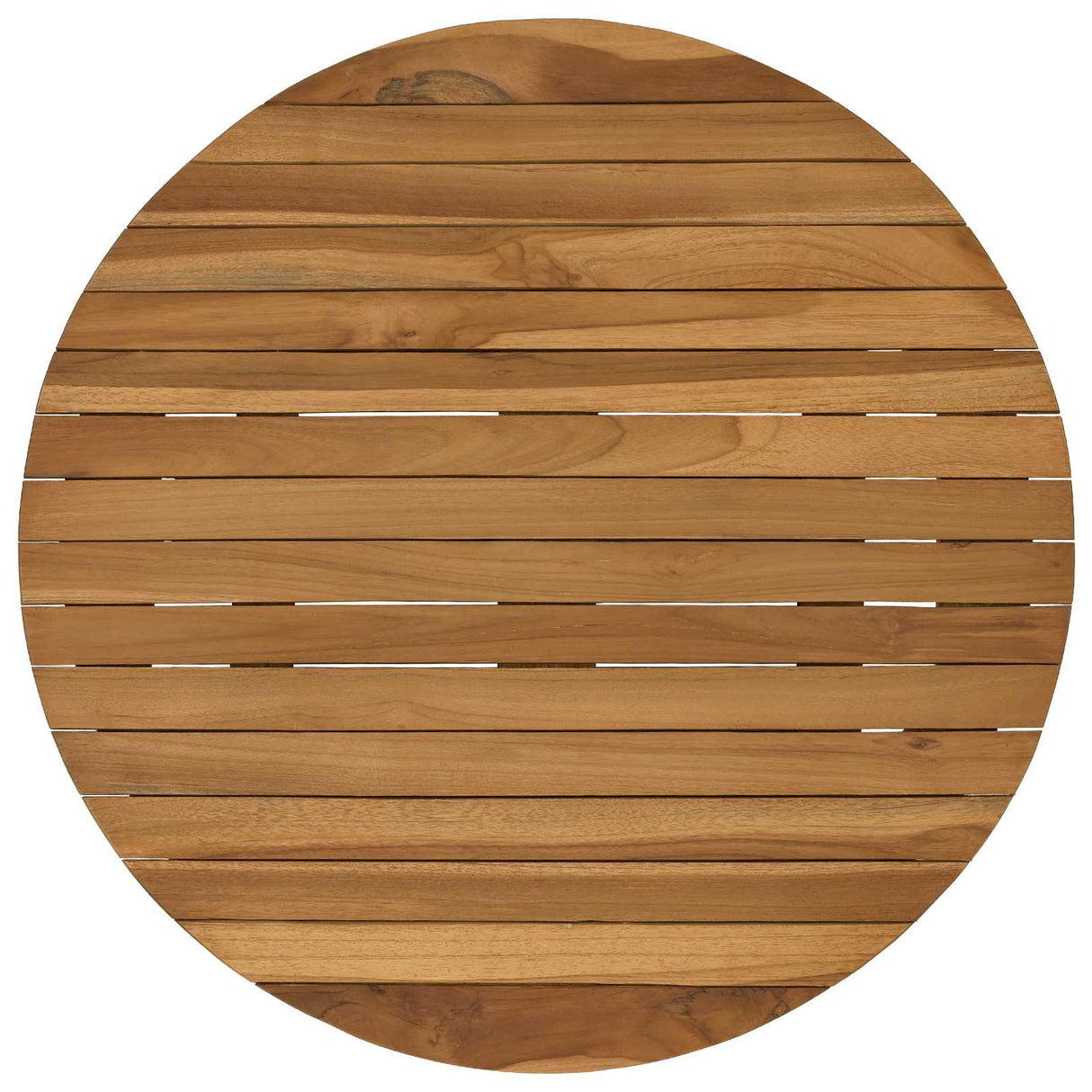 Table Top Ø 60 x 3.5 Round Solid Teak Wood Natural