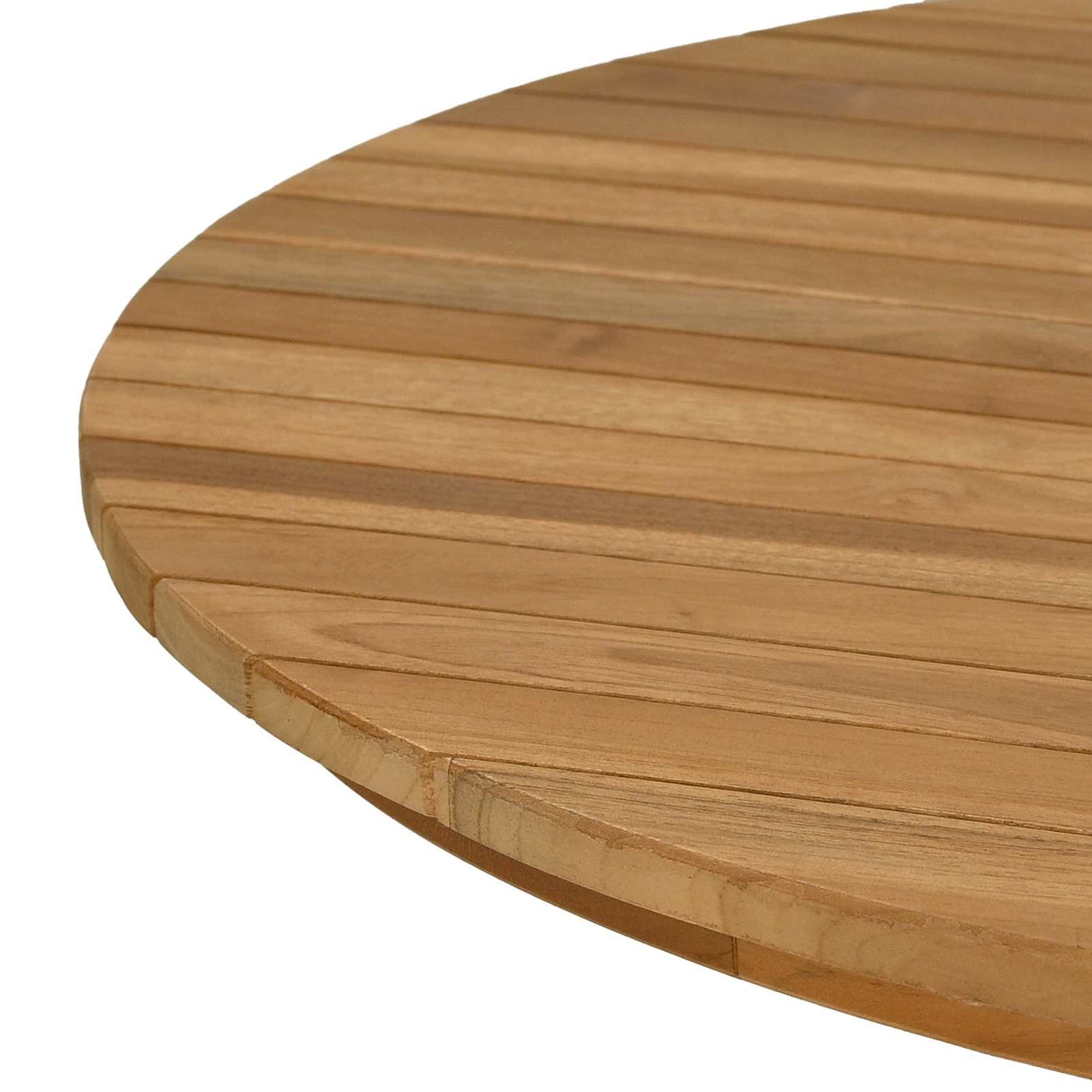 Table Top Ø 70 x 3.5 Round Solid Teak Wood Natural