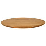 Table Top Ø 70 x 3.5 Round Solid Teak Wood Natural