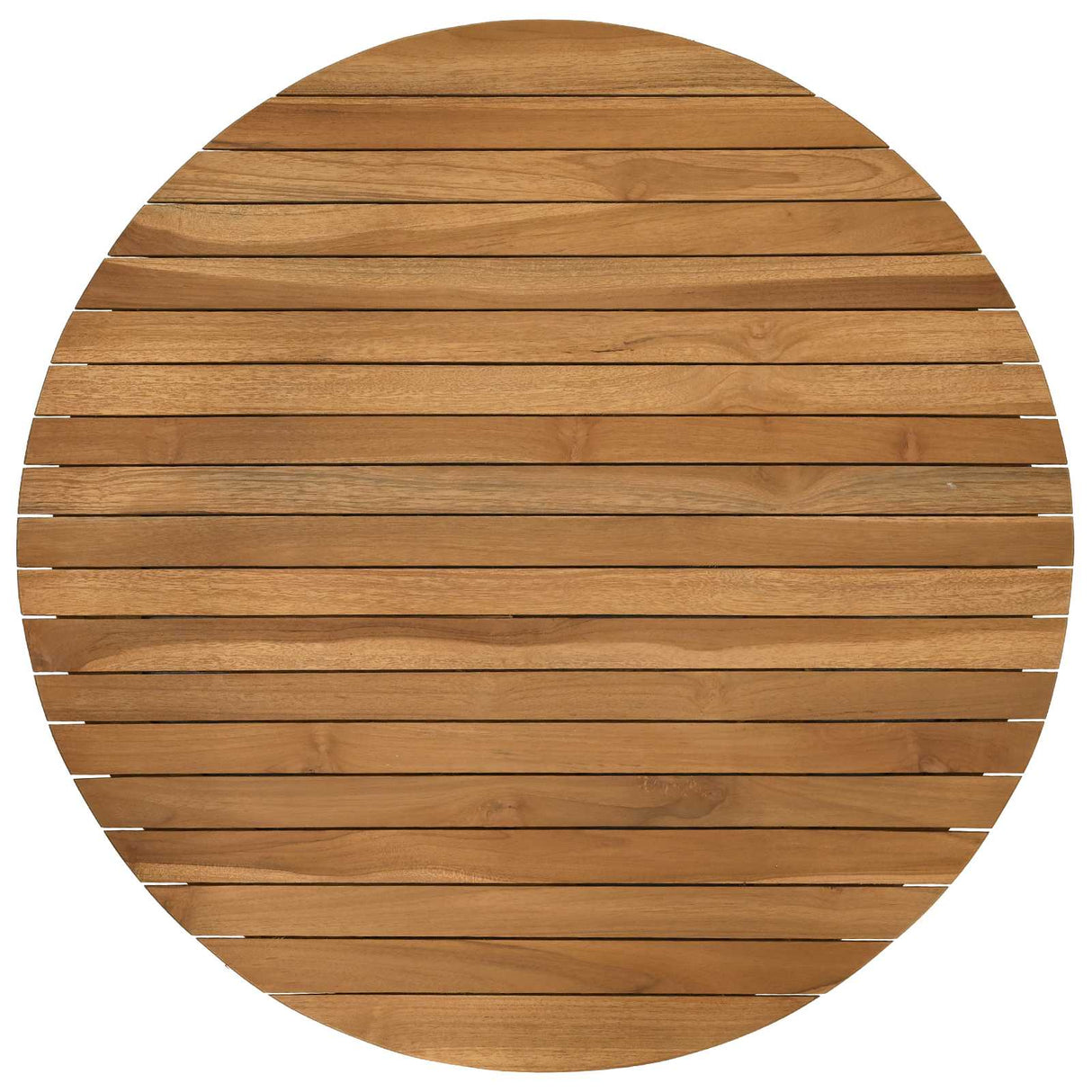 Table Top Ø 70 x 3.5 Round Solid Teak Wood Natural