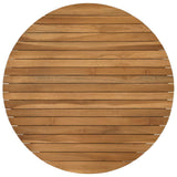 Table Top Ø 70 x 3.5 Round Solid Teak Wood Natural