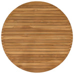 Table Top Ø 90 x 3.5 Round Solid Teak Wood Natural