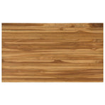 Table Top 120 x 70 x 3.5 cm Rectangular Solid Teak Wood Natural