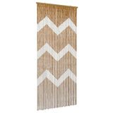 Insect Door Curtain Multicolor 200 x 90 cm Bamboo - Front View