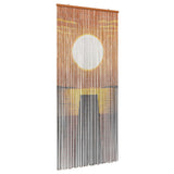 Insect Door Curtain Multicolor 200 x 90 cm Bamboo - Front View