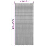 Insect Door Curtain Multicolor 200 x 90 cm Bamboo - 45-Degree Angle